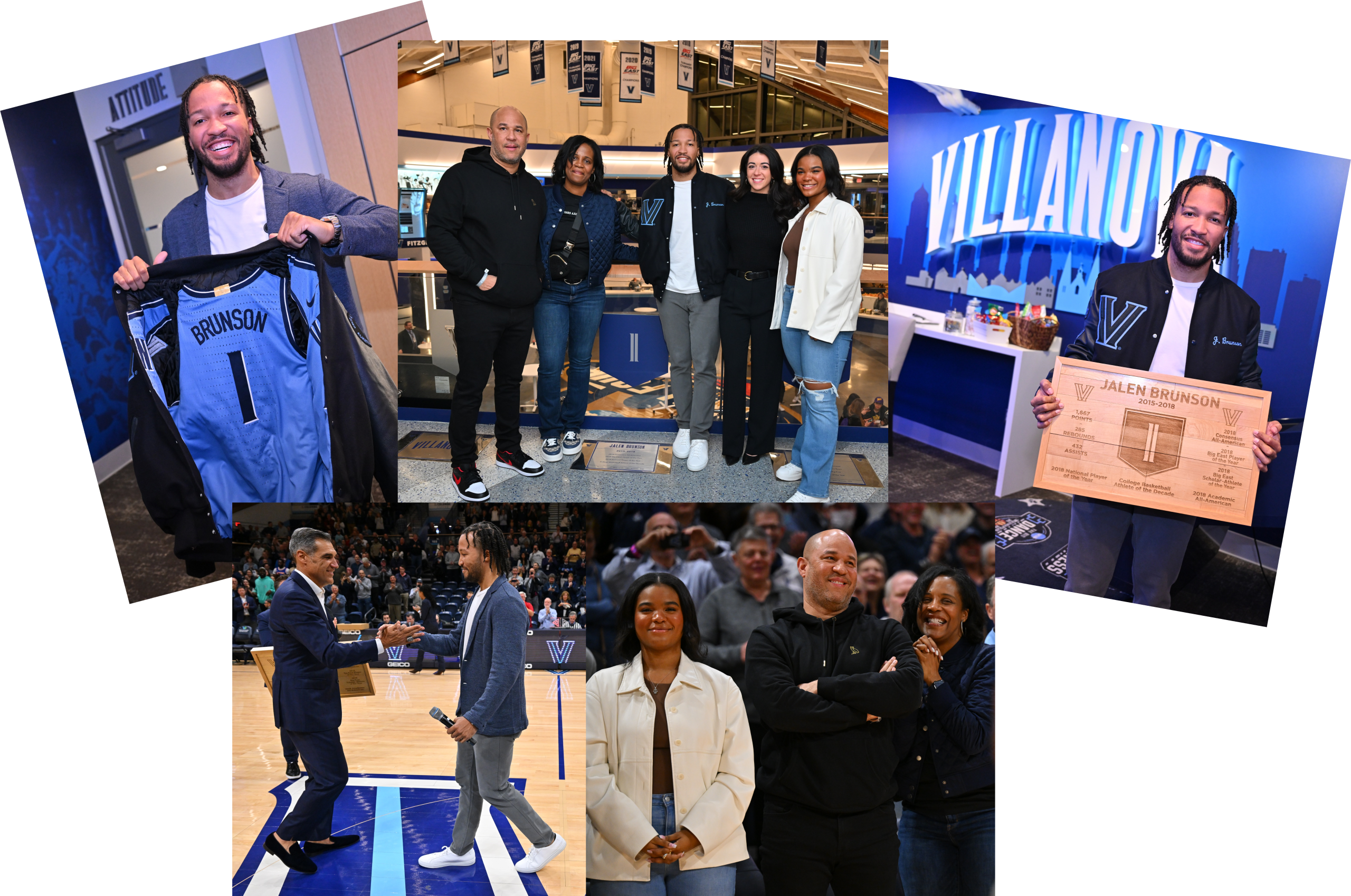 Jalen Brunson Jersey Retirement Villanova